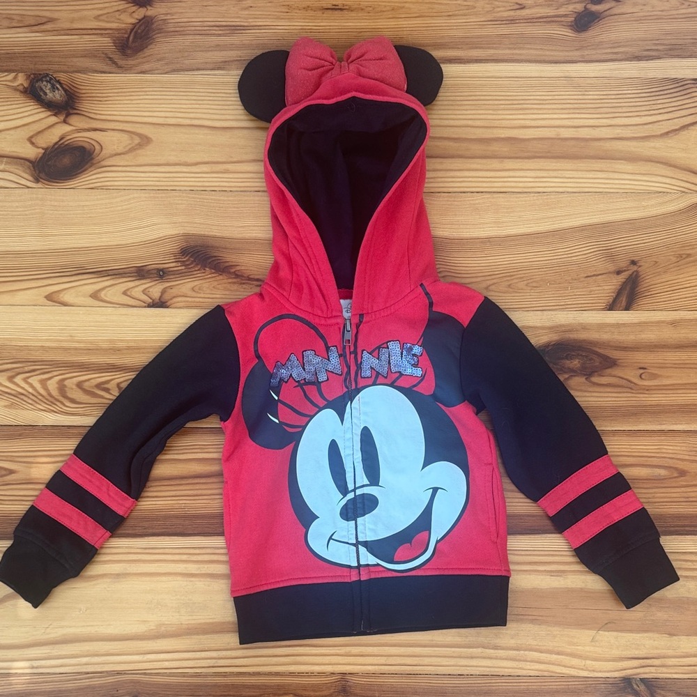 Disney Minnie Mouse Red and Black Kids Sweatshirt